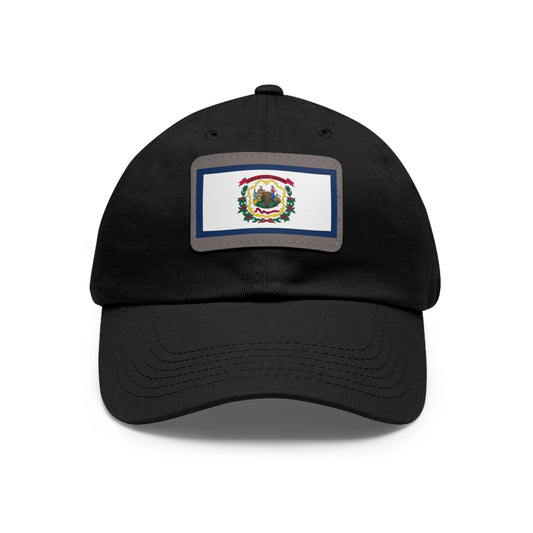 Flag Village USA West Virginia State Flag Hat Cap with Leather Patch