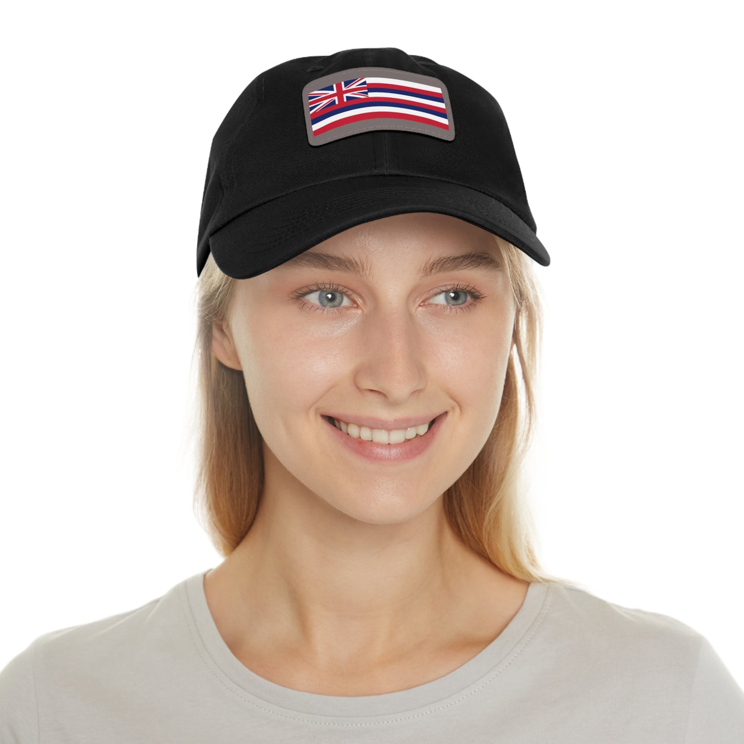 Flag Village USA Hawaii State Flag Hat Cap with Leather Patch