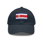 Flag Village Costa Rica Flag Hat Cap with Leather Patch