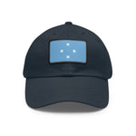 Flag Village Micronesia Flag Hat Cap with Leather Patch