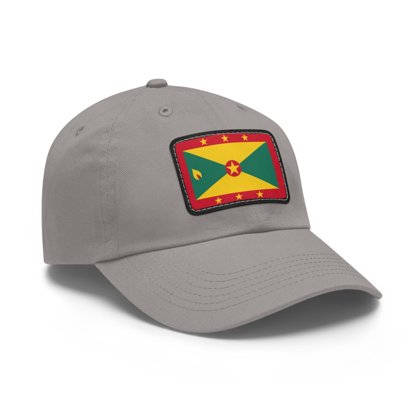 Flag Village Grenada Flag Hat Cap with Leather Patch