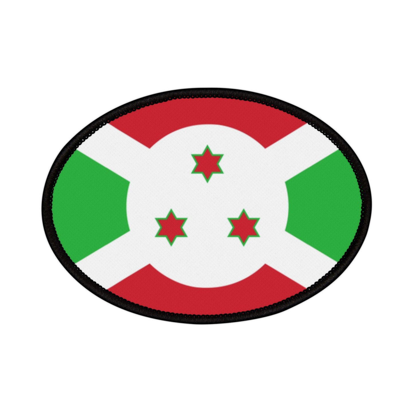 Flag Village Burundi Flag Embroidery Iron-On Patches