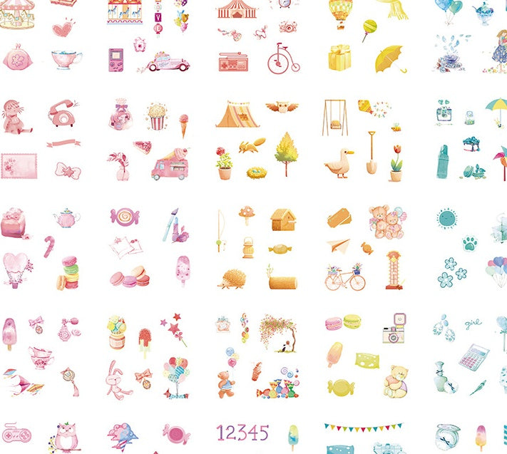 Flag Village Gift box set sticker