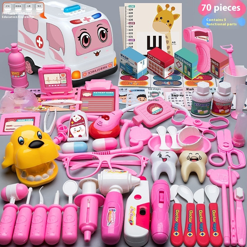 Flag Village Children's Doctor Toy Set Tool Medical Box