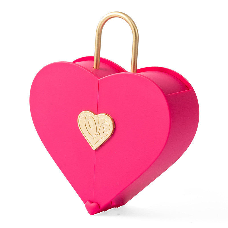 Flag Village Creative Set Jewelry Box Portable Heart-shaped Double