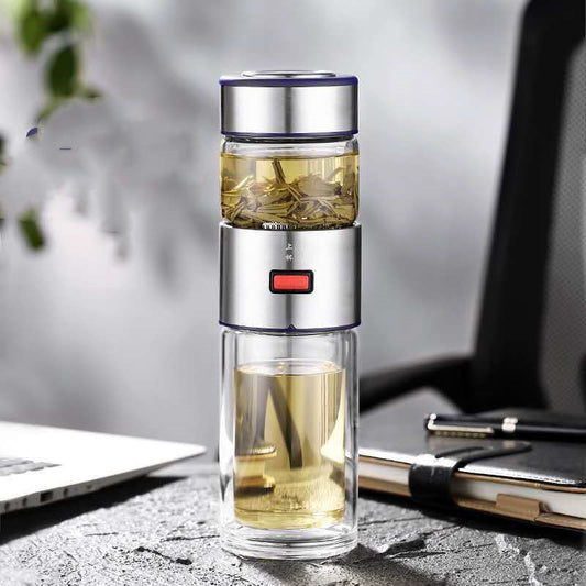 Flag Village Car Tea And Water Separation Glass Portable Gift Box Set