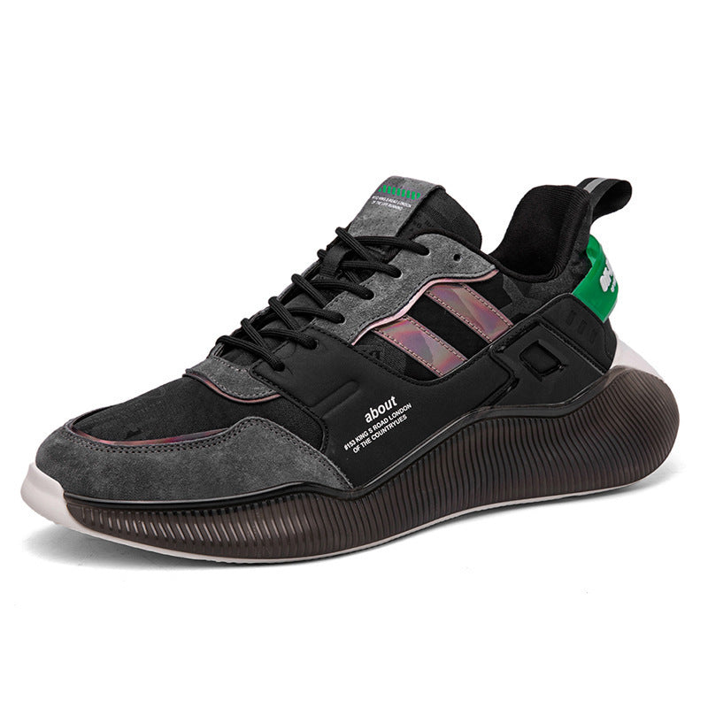 Flag Village Men's Outdoor Platform Low-top Sports Running Shoes