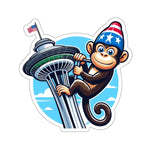 Flag Village USA Washington State Flag Sticker 2", 3", 4", 6" WA01