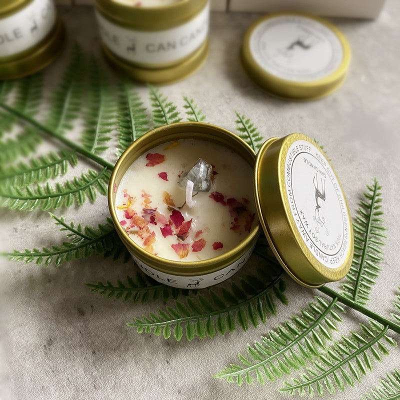 Flag Village Gift Box Gold Tin Box Scented Candle