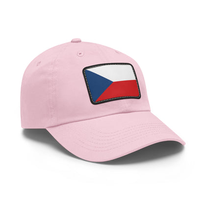Flag Village Czech Republic Flag Hat Cap with Leather Patch