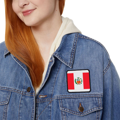 Flag Village Peru Flag Embroidery Iron-On Patches