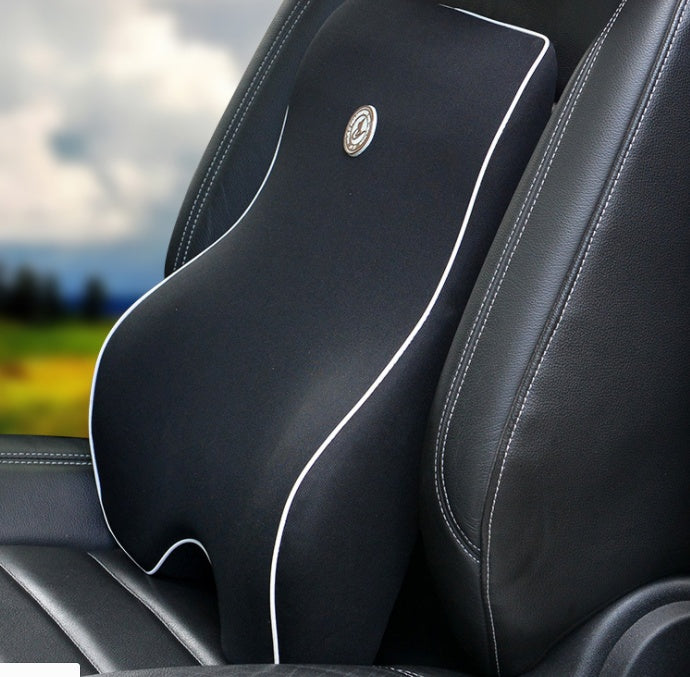 Flag Village Auto Tools Car Memory Cotton Lumbar Suit Pillow Back Pad Waist Car Interior Seat Four Seasons Universal New Slow Rebound
