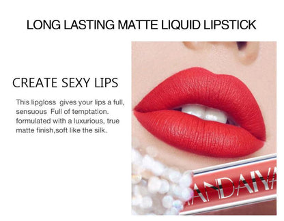 Flag Village Non-sticky cup matte liquid lipstick set gift box