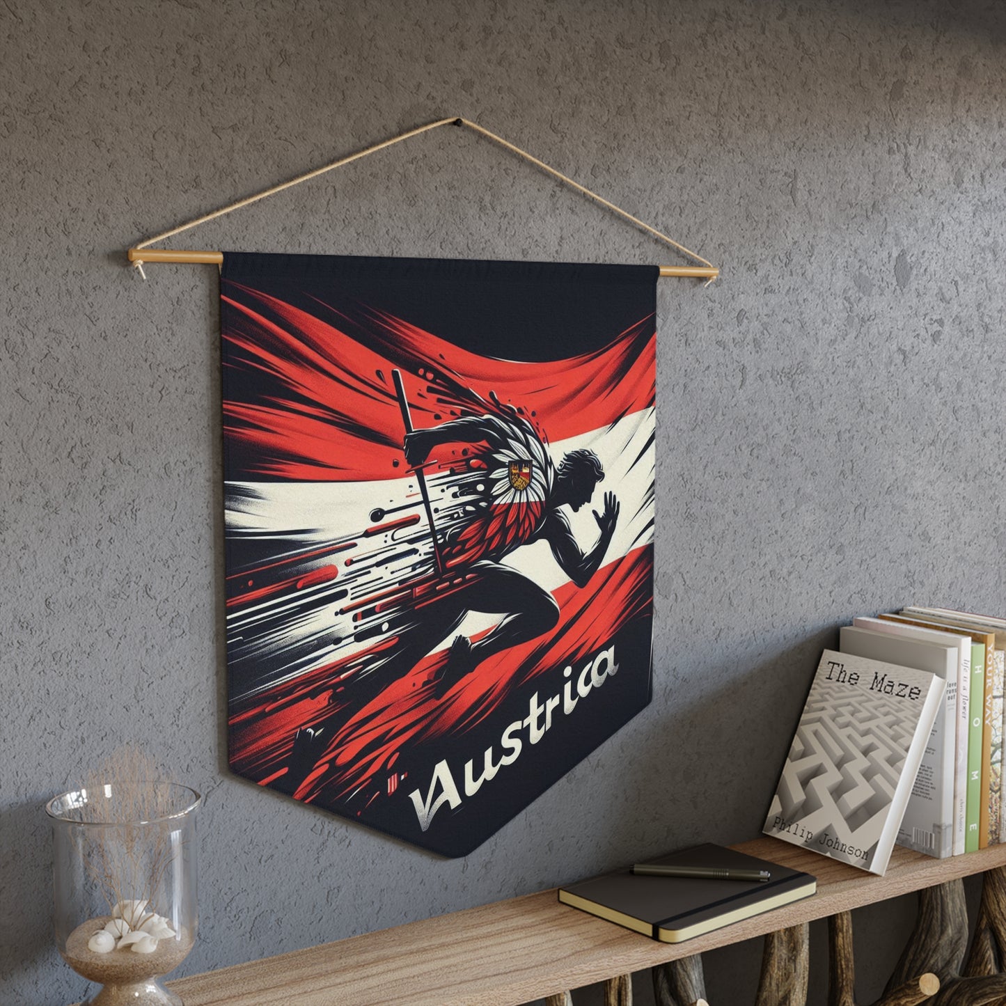 Flag Village Austria Flag Pennant Sporting Home Wall decoration AUT0002