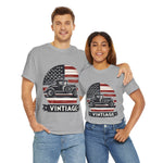 Flag Village USA Vintage Car Flag T-SHIRT Heavy Cotton Tee USA0003