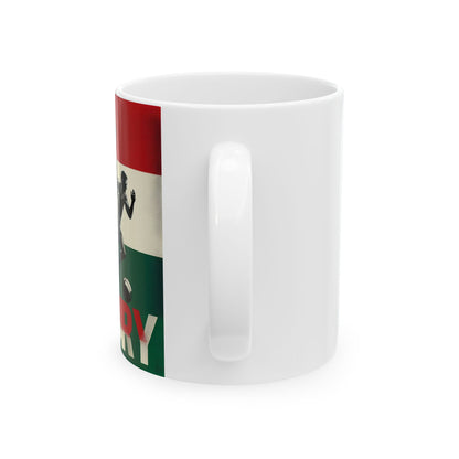 Flag Village Hungary Sporting Flag Ceramic Coffee Mug 11oz HUN0007