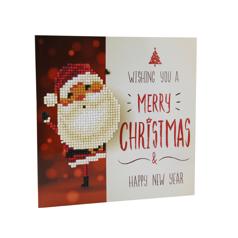 Flag Village Christmas DIY Diamond Painting Greeting Cards 5D Cartoon Birthday Postcards Kids Festival Embroidery Greet Cards Gifts