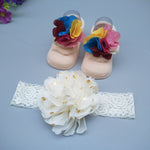 Flag Village New Baby Girl Socks Headband Gift Box