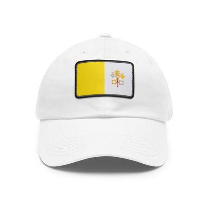 Flag Village Vatican Flag Hat Cap with Leather Patch