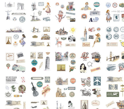 Flag Village Gift box set sticker