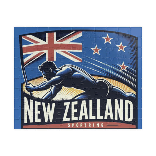 Flag Village New Zealand Sporting Flag Puzzle (110, 252, 520, 1014-piece) NZL0005