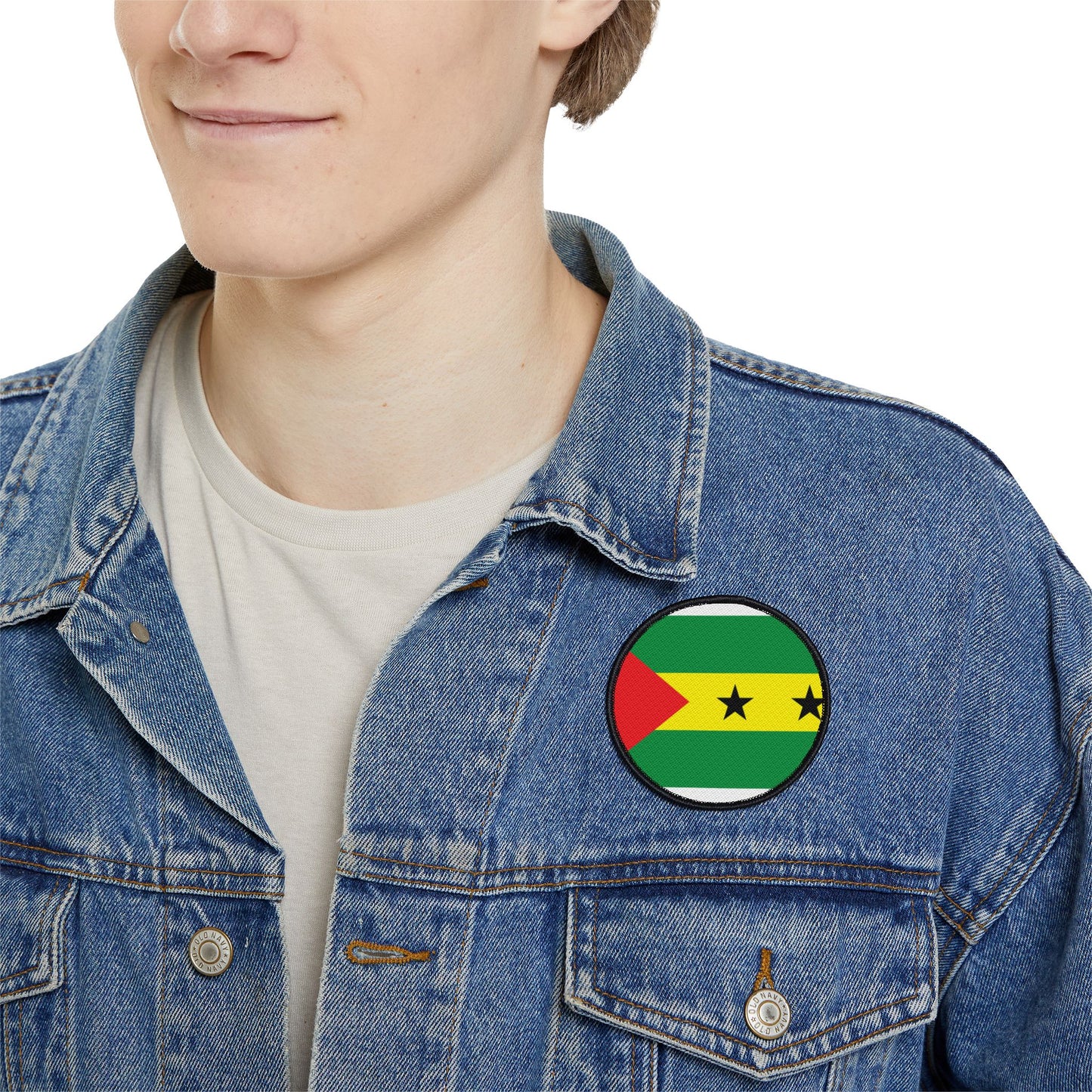 Flag Village Sao Tome And Principe Flag Embroidery Iron-On Patches