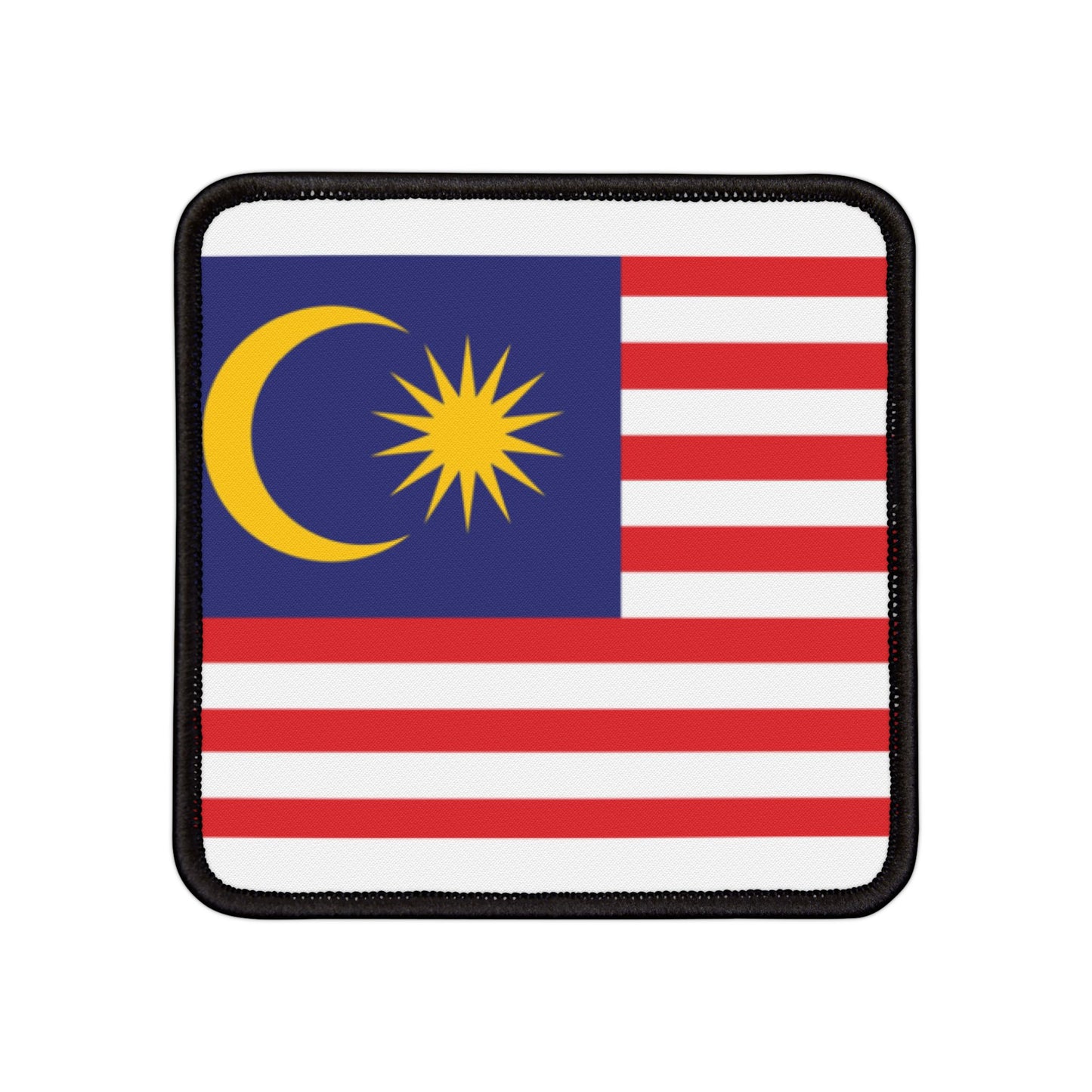 Flag Village Malaysia Flag Embroidery Iron-On Patches