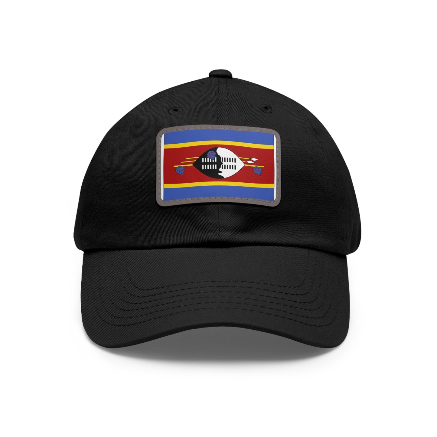 Flag Village Eswatini Flag Hat Cap with Leather Patch