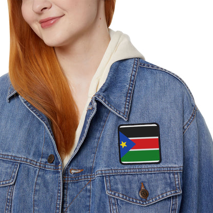 Flag Village South Sudan Flag Embroidery Iron-On Patches