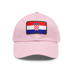 Flag Village Croatia Flag Hat Cap with Leather Patch