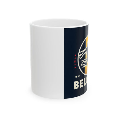 Flag Village Belgium Sporting Flag Ceramic Coffee Mug 11oz BEL0008