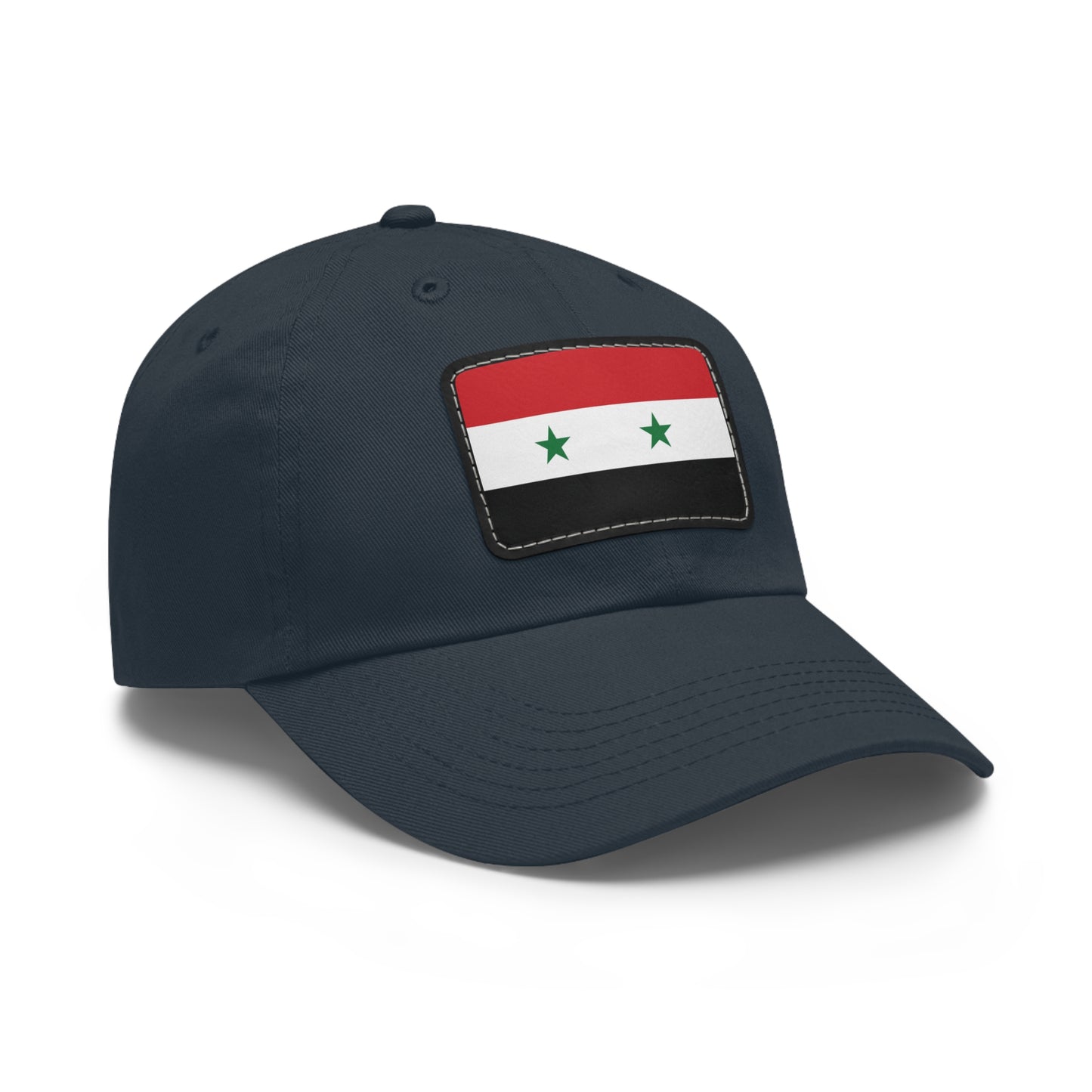 Flag Village Syria Flag Hat Cap with Leather Patch