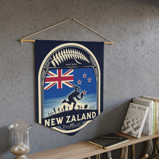Flag Village New Zealand Flag Pennant Sporting Home Wall decoration NZL0001