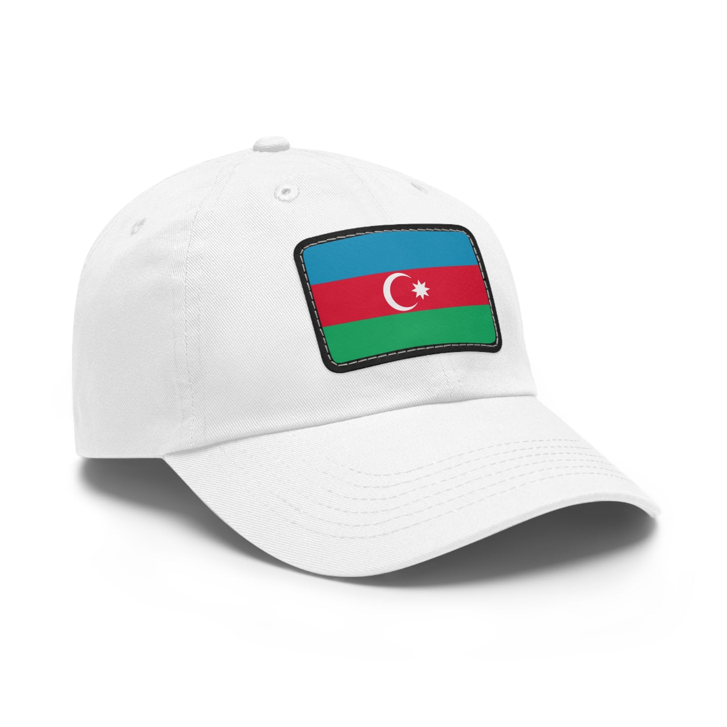 Flag Village Azerbaijan Flag Hat Cap with Leather Patch