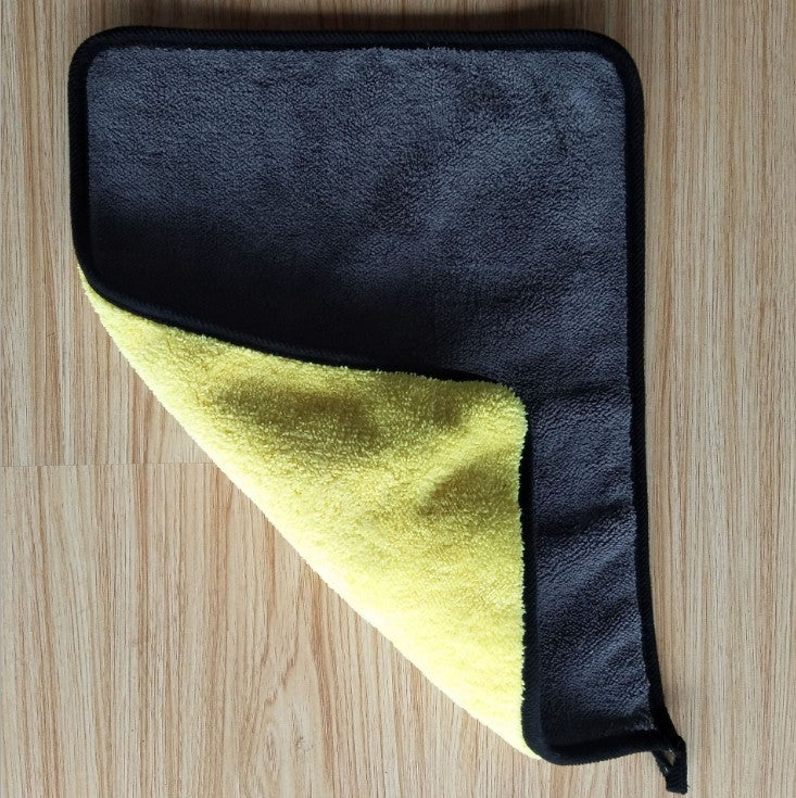 Flag Village Auto Tools Two-color Couble-sided Car Dual-use Cleaning Car Wash Towel