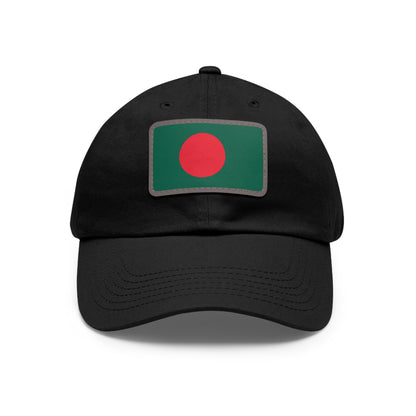 Flag Village Bangladesh Flag Hat Cap with Leather Patch