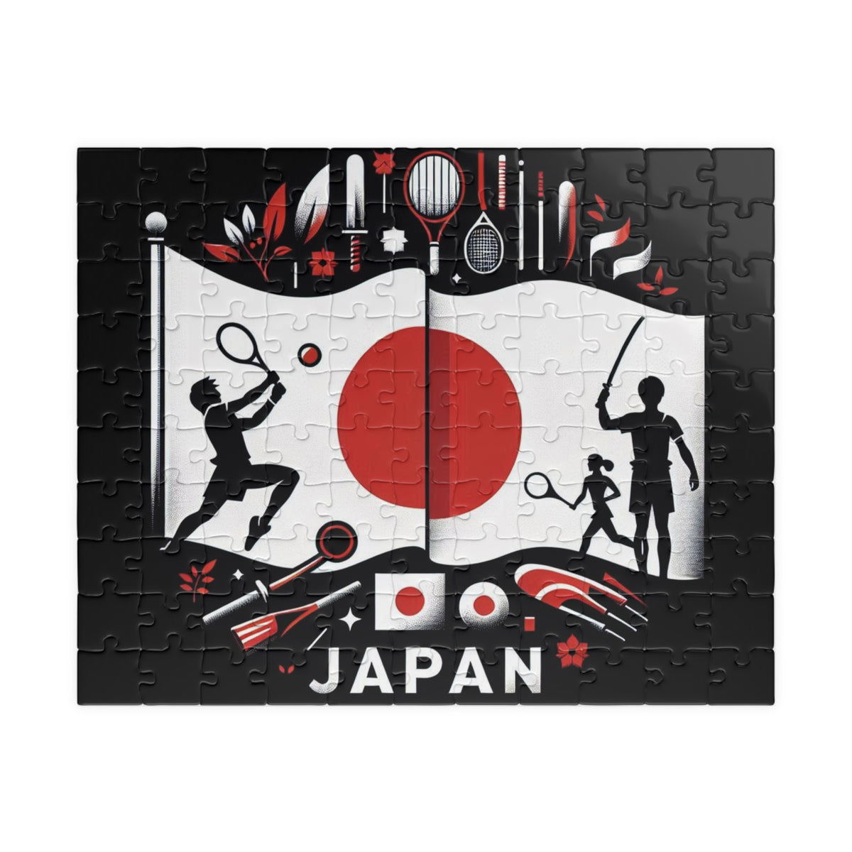 Flag Village Japan Sporting Flag Puzzle (110, 252, 520, 1014-piece) JPN0002