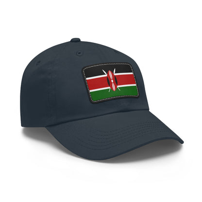 Flag Village Kenya Flag Hat Cap with Leather Patch
