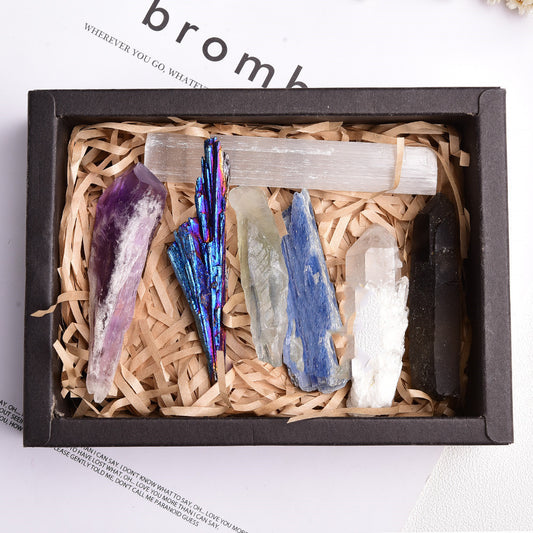 Flag Village Gift Box Natural Crystal Rough Single Crystal Gem
