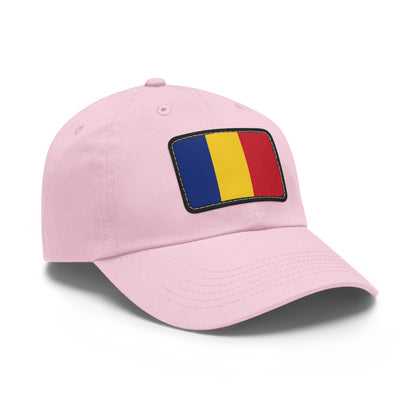 Flag Village Romania Flag Hat Cap with Leather Patch