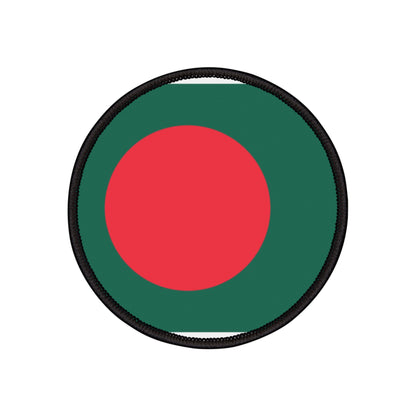 Flag Village Bangladesh Flag Embroidery Iron-On Patches