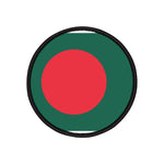 Flag Village Bangladesh Flag Embroidery Iron-On Patches