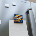 Flag Village Cyprus Flag Sporting Porcelain Magnet, Square CYP0005