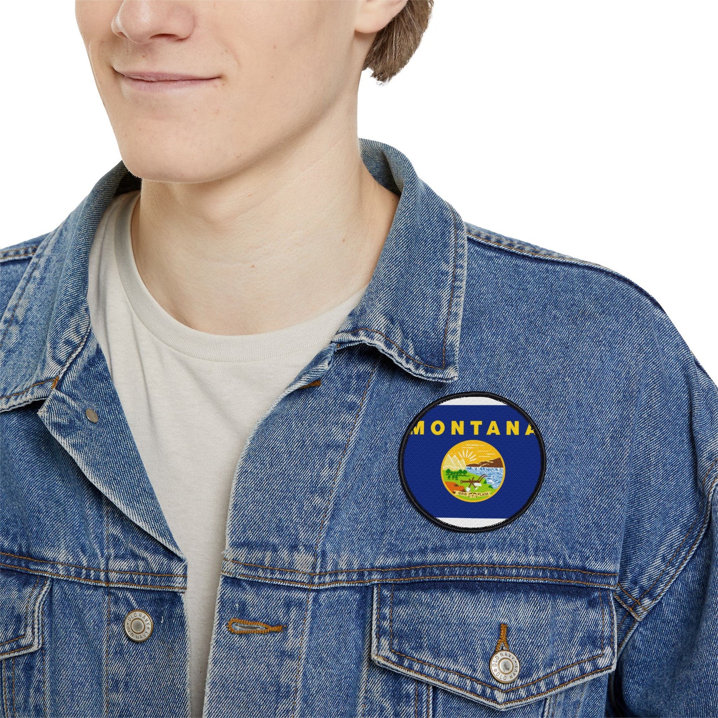 Flag Village Montana State Flag Embroidery Iron-On Patches