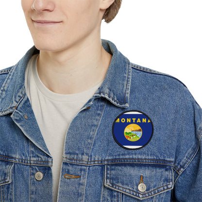 Flag Village Montana State Flag Embroidery Iron-On Patches