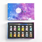 Flag Village Starry Sky Pen Glass Pen Gradient Color Gift Box Set