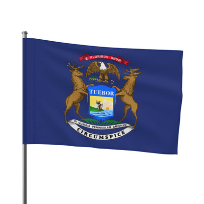 Flag Village USA Michigan State Flag 18" x 12" / 36" x 24" / 60" x 36"