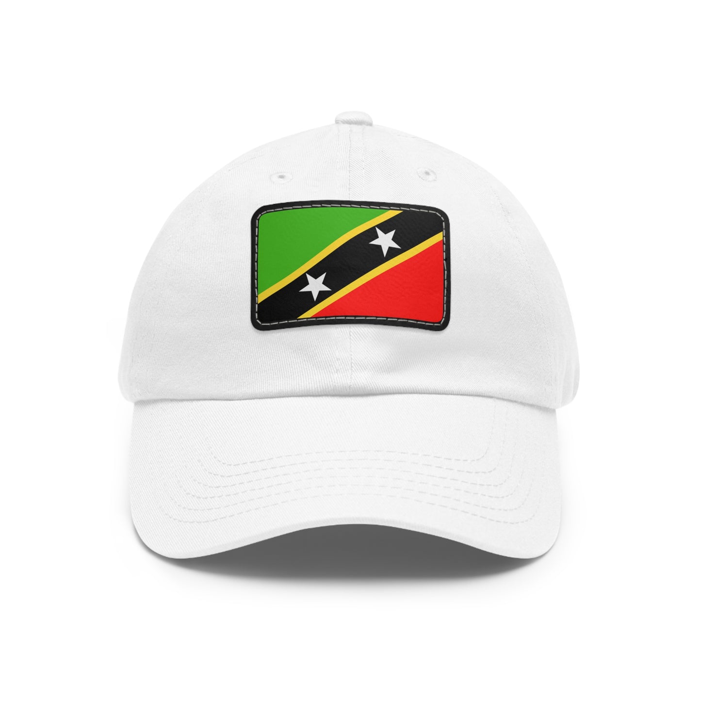 Flag Village Saint Kitts And Nevis Flag Hat Cap with Leather Patch