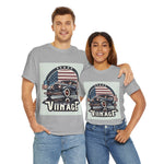 Flag Village USA Vintage Car Flag T-SHIRT Heavy Cotton Tee USA0009