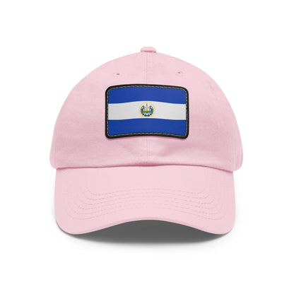 Flag Village El Salvador Flag Hat Cap with Leather Patch